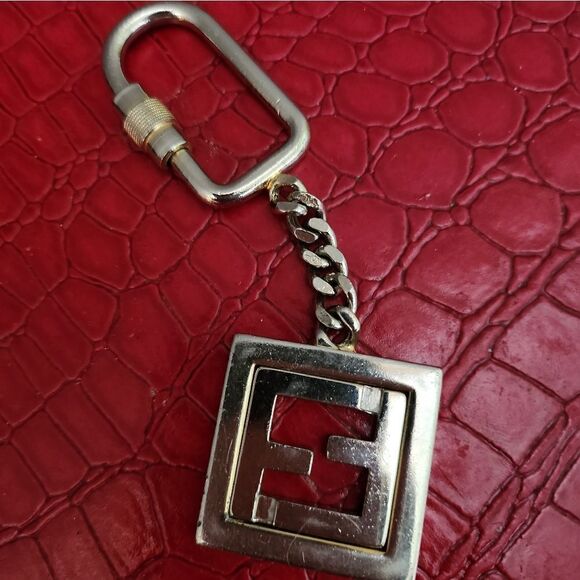 Authentic Fendi Silver Rare Key Fob - Picture 6 of 8
